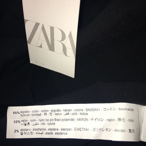 Zara Black Puffy Sleeved Dress NWT - Picture 12 of 12